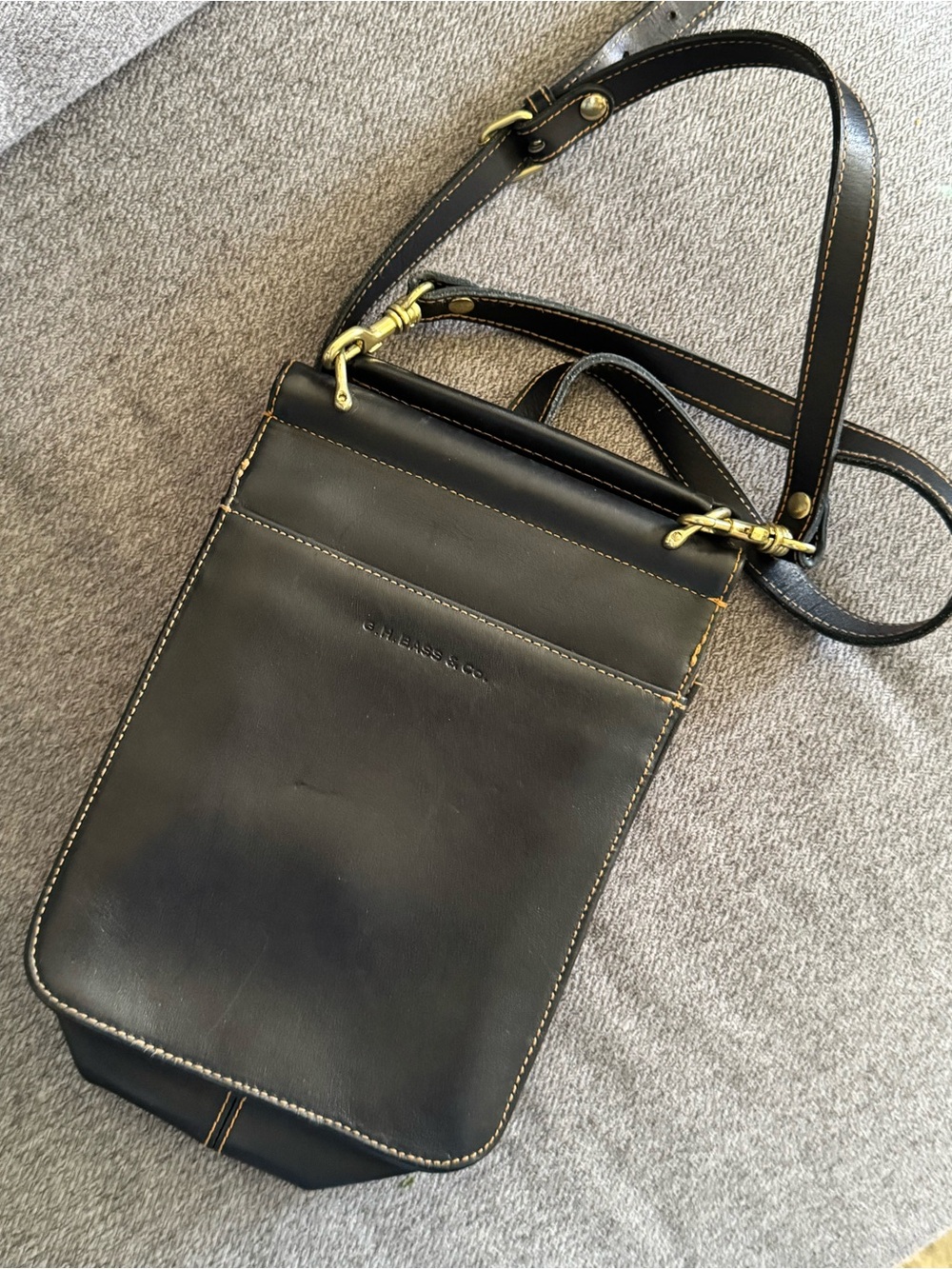 G.H. Bass Leather Crossbody - Picture 2 of 4
